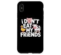 Funny Vegan I Don't Eat My Friends Vegetarian Coque pour iPhone XS Max