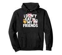 Funny Vegan I Don't Eat My Friends Vegetarian Sweat à Capuche