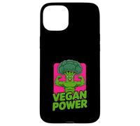 Funny Vegan Power Muscular Brocoli Flexing Coque pour iPhone 15 Plus