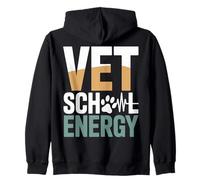 Funny Vet School Energy Vétérinaire Étudiant Sweat à Capuche