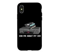 Funny VHS Cassette de Cassettes rétro années 80 Coque pour iPhone X/XS