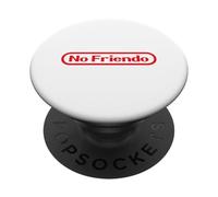 Funny Videogamer Pun. No Friendo Text Retro Video Game PopSockets PopGrip Adhésif