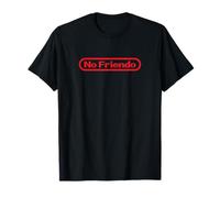 Funny Videogamer Pun. No Friendo Text Retro Video Game T-Shirt