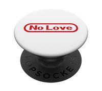 Funny Videogamer Pun. No Love Text Retro Video Game PopSockets PopGrip Adhésif