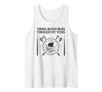 Funny Viking Blood Runs Through My Veins Vikings Norse Débardeur