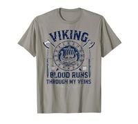 Funny Viking Blood Runs Through My Veins Vikings Norse T-Shirt