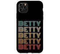 Funny Vintage 70s Repeated Text Design First Name Betty Coque pour iPhone 11 Pro Max