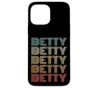 Funny Vintage 70s Repeated Text Design First Name Betty Coque pour iPhone 13 Pro Max
