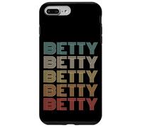 Funny Vintage 70s Repeated Text Design First Name Betty Coque pour iPhone 7 Plus/8 Plus