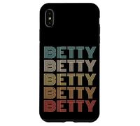 Funny Vintage 70s Repeated Text Design First Name Betty Coque pour iPhone XS Max