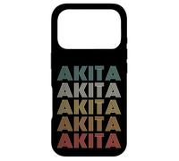 Funny Vintage 70s Text Design: Akita | Akita Dog Owner & Fan Coque pour iPhone 17 Pro