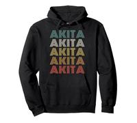 Funny Vintage 70s Text Design: Akita | Akita Dog Owner & Fan Sweat à Capuche