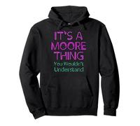Funny Vintage 90s Moore Surname Quote Family Group Photo Sweat à Capuche