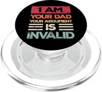 Funny Vintage I Am Your Dad Votre argument n'est pas valide PopSockets PopGrip pour MagSafe