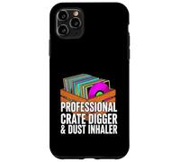 Funny Vinyl Record Collector Crate Digger Dust Inhaler Coque pour iPhone 11 Pro Max