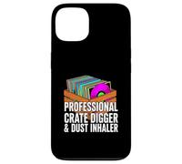 Funny Vinyl Record Collector Crate Digger Dust Inhaler Coque pour iPhone 13