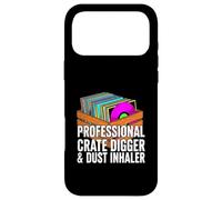 Funny Vinyl Record Collector Crate Digger Dust Inhaler Coque pour iPhone 17 Pro Max