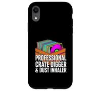 Funny Vinyl Record Collector Crate Digger Dust Inhaler Coque pour iPhone XR