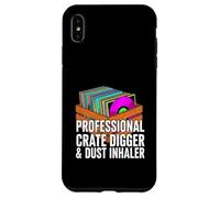 Funny Vinyl Record Collector Crate Digger Dust Inhaler Coque pour iPhone XS Max