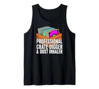 Funny Vinyl Record Collector Crate Digger Dust Inhaler Débardeur
