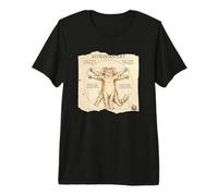 Funny Vitruve Fat Orange Cat Bad Golden Ratio Phi Da Vinci T-Shirt Haut de Gamme