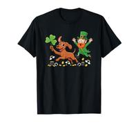 Funny Vizsla Clover St Patrick Day Womens Mens Kids T-Shirt