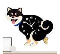 Funny Wall Clock | Pooping Puppy Time Alert | Animal Shaped Wall Clocks