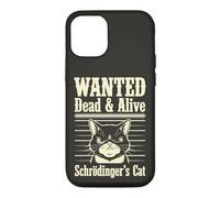 Funny Wanted Dead and Alive Chat de Schrödinger Coque pour iPhone 12/12 Pro