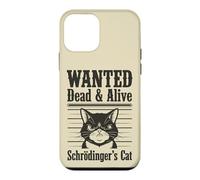 Funny Wanted Dead and Alive Chat de Schrödinger Coque pour iPhone 12 Mini