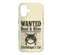Funny Wanted Dead and Alive Chat de Schrödinger Coque pour iPhone 17