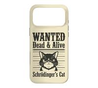 Funny Wanted Dead and Alive Chat de Schrödinger Coque pour iPhone 17 Pro Max