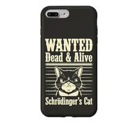 Funny Wanted Dead and Alive Chat de Schrödinger Coque pour iPhone 7 Plus/8 Plus