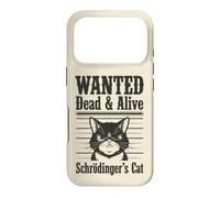 Funny Wanted Dead and Alive Schrödinger's Cat Schrodinger Coque pour iPhone 17 Pro