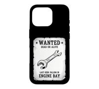 Funny Wanted Poster Saying Dead Alive Clé 10 mm Coque pour iPhone 16 Pro