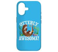 Funny Watercolor Womens Otterly Awesome River Otter Lover Coque pour iPhone 17