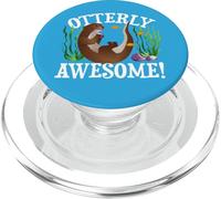 Funny Watercolor Womens Otterly Awesome River Otter Lover PopSockets PopGrip pour MagSafe