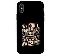 Funny We Don't Remember Night Drink Night Awesome Coque pour iPhone X/XS