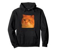 Funny Weird Cat Face Meme Silly Hilarious Cat Confused Sweat à Capuche