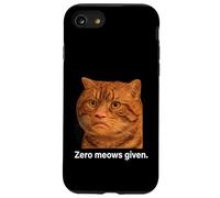 Funny Weird Cat Face Meme Silly Hilarious Mad Cat Confused Coque pour iPhone SE (2020) / 7/8