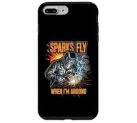 Funny Welder Sparks Fly Fabricator Humor Design Coque pour iPhone 7 Plus/8 Plus
