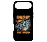 Funny Welder Sparks Fly Fabricator Humor Design Coque pour iPhone Air