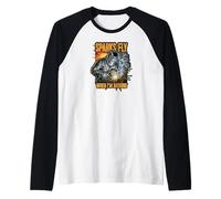 Funny Welder Sparks Fly Fabricator Humor Design Manche Raglan