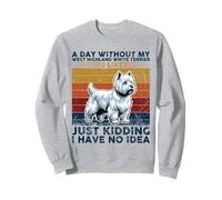 Funny West Highland White Terrier | Rétro Westy Dog Lover Sweatshirt