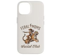 Funny Western Cowboy Country Mama. Feral Moms Social Club Coque pour iPhone 14