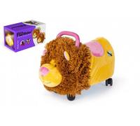 FUNNY WHEELS Rider Ride-On Lion 50cm peluche nez rose 25kg 12m+