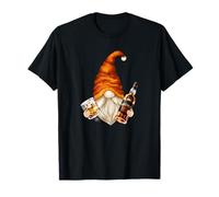 Funny Whiskey Lover Graphic For Men Whisky Drinking Gnome T-Shirt