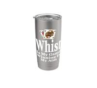 Funny Whist Is My Game Winning Is My Aim Card Player Gobelet isotherme en acier inoxydable double paroi