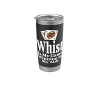 Funny Whist Is My Game Winning Is My Aim Card Player Gobelet isotherme en acier inoxydable double paroi
