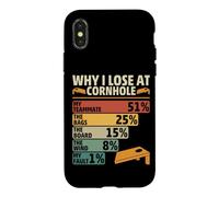 Funny Why I Lose at Cornhole Design for Cornhole Game Lovers Coque pour iPhone X/XS