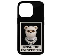 Funny Wild Teddy Bear with Fur Mask Bring The Unexpected Coque pour iPhone 13 Pro